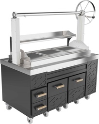 [KUSP-KM85HM16E] Kusina Charcoal Grill Electrical Lifting 1600*850*900/1600mm