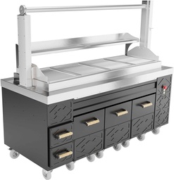 [KUSP-KM85HM20E2] Kusina Charcoal Grill Electrical Lifting 2000x850x900/1600mm